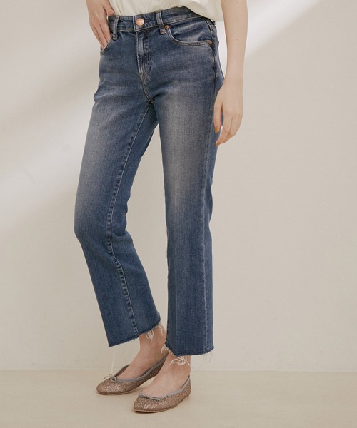 SALON adam et rope'（サロン アダム エ ロペ）の「【RED CARD TOKYO（レッドカードトーキョー）】Marmalade Midrise（デニムパンツ・レディース・ブルー系その他4・21/22/23/24）」の15枚目の写真