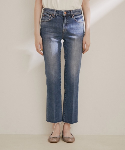 SALON adam et rope'（サロン アダム エ ロペ）の「【RED CARD TOKYO（レッドカードトーキョー）】Marmalade Midrise（デニムパンツ・レディース・ブルー系その他4・21/22/23/24）」の13枚目の写真