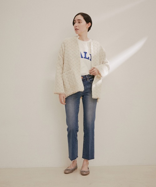 SALON adam et rope'（サロン アダム エ ロペ）の「【RED CARD TOKYO（レッドカードトーキョー）】Marmalade Midrise（デニムパンツ・レディース・ブルー系その他4・21/22/23/24）」の4枚目の写真