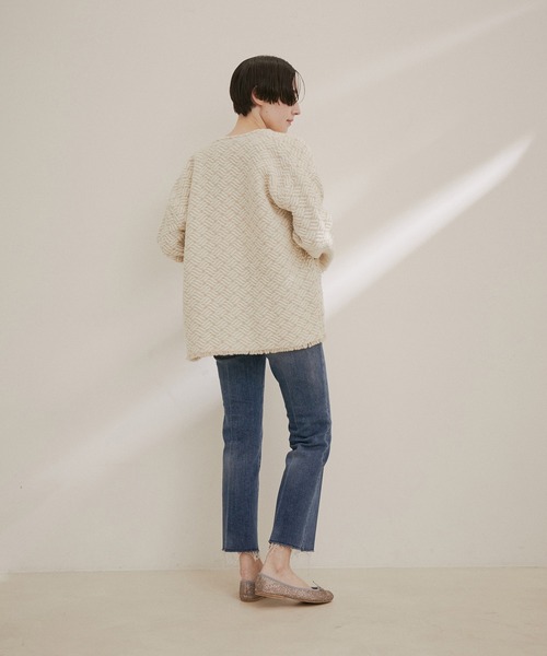 SALON adam et rope'（サロン アダム エ ロペ）の「【RED CARD TOKYO（レッドカードトーキョー）】Marmalade Midrise（デニムパンツ・レディース・ブルー系その他4・21/22/23/24）」の3枚目の写真