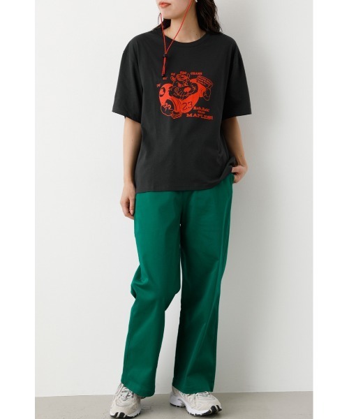 RODEO CROWNS WIDE BOWL(ロデオクラウンズワイドボウル)の「Go Maples Tシャツ(Tシャツ/カットソー・レディース・オフホワイト/チャコールグレー/マスタード・FREE)」の6枚目の写真