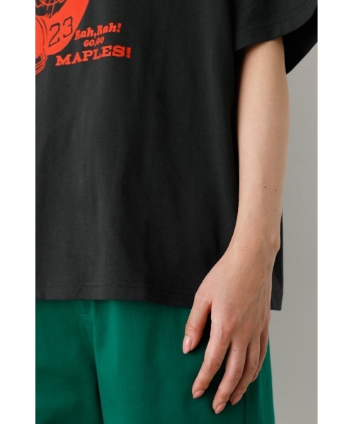 RODEO CROWNS WIDE BOWL(ロデオクラウンズワイドボウル)の「Go Maples Tシャツ(Tシャツ/カットソー・レディース・オフホワイト/チャコールグレー/マスタード・FREE)」の10枚目の写真
