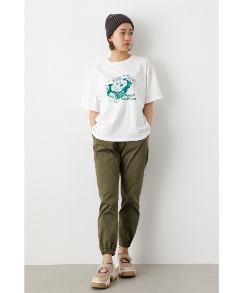 RODEO CROWNS WIDE BOWL(ロデオクラウンズワイドボウル)の「Go Maples Tシャツ(Tシャツ/カットソー・レディース・オフホワイト/チャコールグレー/マスタード・FREE)」の16枚目の写真