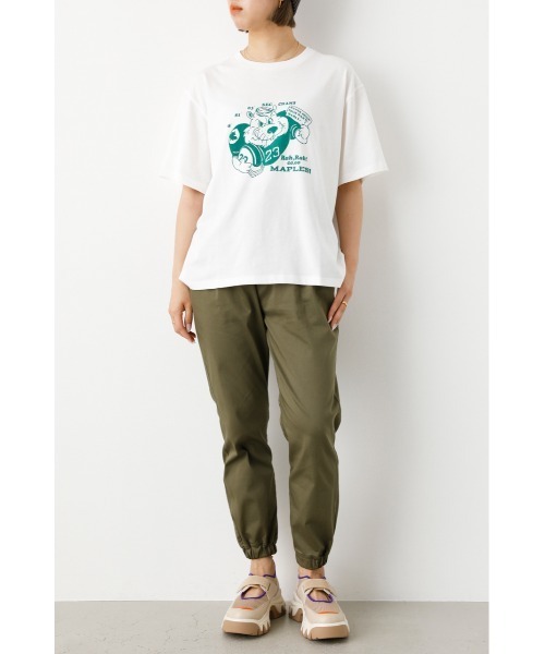 RODEO CROWNS WIDE BOWL(ロデオクラウンズワイドボウル)の「Go Maples Tシャツ(Tシャツ/カットソー・レディース・オフホワイト/チャコールグレー/マスタード・FREE)」の17枚目の写真