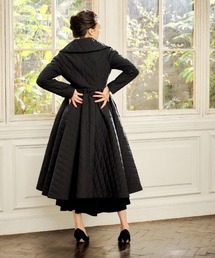 JENNEフレンチシックキルティングフレアコートSブラック JENNE（ジェンヌ）の「フレンチシック キルティングフレアコート