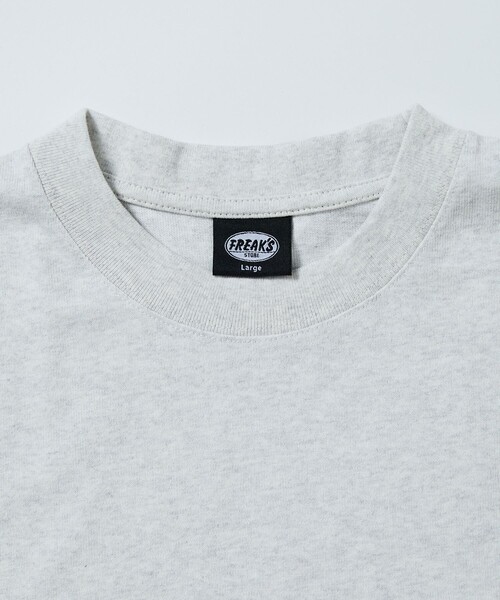 FREAK'S STORE（フリークスストア）の「限定展開 9オンス Heavyweight ビッグシルエット クルーネック ロングスリーブTシャツ/ヘビーウェイト/ロンTEE（Tシャツ/カットソー・メンズ・スミクロ/グレイッシュベージュ/ネイビー/アッシュグレー/ブラック/ホワイト/ブラウン・SMALL/MEDIUM/LARGE）」の9枚目の写真