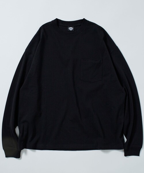 FREAK'S STORE（フリークスストア）の「限定展開 9オンス Heavyweight ビッグシルエット クルーネック ロングスリーブTシャツ/ヘビーウェイト/ロンTEE（Tシャツ/カットソー・メンズ・スミクロ/グレイッシュベージュ/ネイビー/アッシュグレー/ブラック/ホワイト/ブラウン・SMALL/MEDIUM/LARGE）」の17枚目の写真