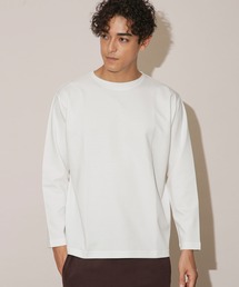 NANO universe | 「NJ/CLUB」HOMESTOCKモクロディボートネックTシャツ(Tシャツ/カットソー)