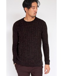 HIGH STREET | HIGH STREET∴ランダムへリンボンモールクルーネックニット(ニット/セーター)
