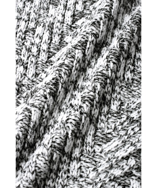 HIGH STREET（ハイストリート）の「HIGH STREET∴ランダムへリンボンモールクルーネックニット（ニット/セーター・メンズ・ダークブラウン系/グレー系その他/グレー・M/L/LL）」の12枚目の写真