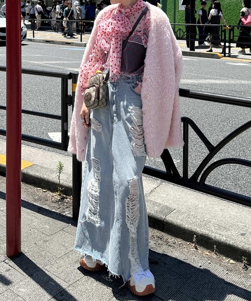 Alley by w closet（アリーバイダブルクローゼット）の「【Alley】ボリュームボウタイブラウス（シャツ/ブラウス・レディース・オフホワイト/ピンク系その他・FREE）」の16枚目の写真