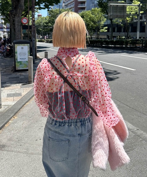 Alley by w closet（アリーバイダブルクローゼット）の「【Alley】ボリュームボウタイブラウス（シャツ/ブラウス・レディース・オフホワイト/ピンク系その他・FREE）」の19枚目の写真