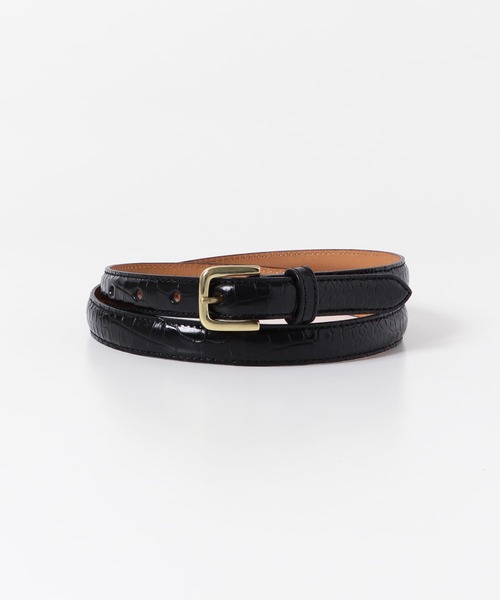 Scye（サイ）の「Scye　Press Croco Dress Belt（ベルト・メンズ・ブラック・-）」の2枚目の写真