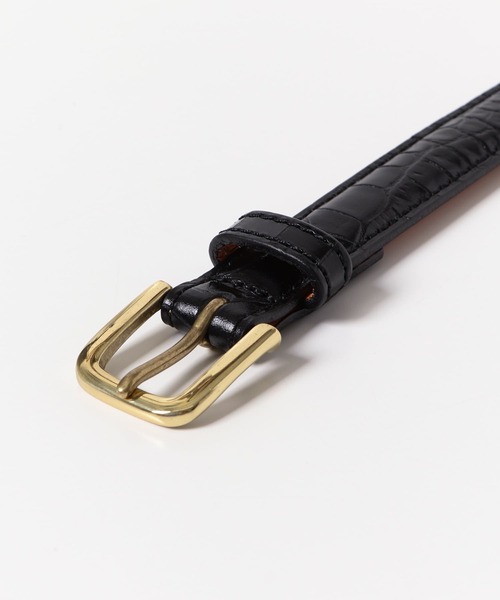 Scye（サイ）の「Scye　Press Croco Dress Belt（ベルト・メンズ・ブラック・-）」の4枚目の写真