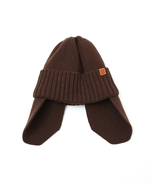 UNIVERSAL OVERALL（ユニバーサルオーバーオール）の「【UNIVERSAL OVERALL/ユニバーサルオーバーオール】イヤーフラップニットャップ/ ユニセックス/ UOD521SZ（ニットキャップ/ビーニー・メンズ・ダークブラウン/ブラック/アイボリー/ネイビー・フリー）」の16枚目の写真