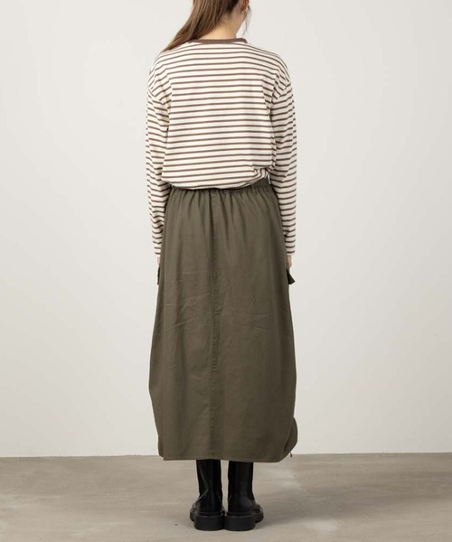 NAVY（ネイビー）の「ミリタリースカート（スカート・レディース・ブラック/カーキ/ベージュ・M/L）」の6枚目の写真