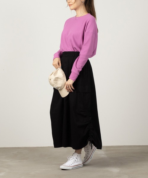 NAVY（ネイビー）の「ミリタリースカート（スカート・レディース・ブラック/カーキ/ベージュ・M/L）」の7枚目の写真