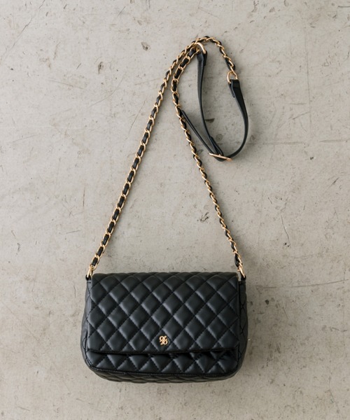 OLIVE des OLIVE（オリーブデオリーブ）の「キルティングフラップショルダー　1032120100（ショルダーバッグ・レディース・アイボリー/ブラック/ピンク・FREE）」の2枚目の写真