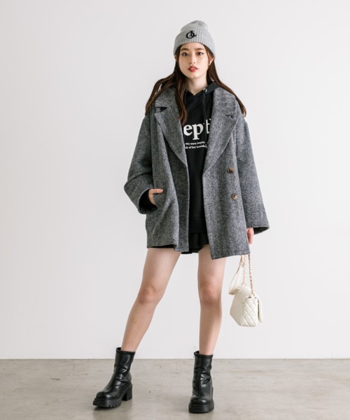 OLIVE des OLIVE（オリーブデオリーブ）の「キルティングフラップショルダー　1032120100（ショルダーバッグ・レディース・アイボリー/ブラック/ピンク・FREE）」の7枚目の写真