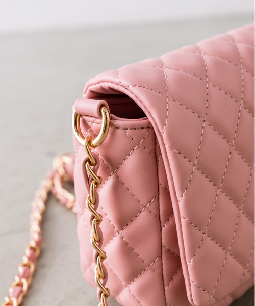 OLIVE des OLIVE（オリーブデオリーブ）の「キルティングフラップショルダー　1032120100（ショルダーバッグ・レディース・アイボリー/ブラック/ピンク・FREE）」の22枚目の写真