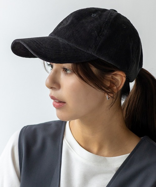 VitaFelice（ヴィータフェリーチェ）の「遮光率100％ 完全遮光 コーデュロイシンプルキャップ 深め 紫外線カット率99.9％ UPF値50+ 秋冬（キャップ・レディース・ベージュ系/ブルー系/ブラック/ベージュ/アイボリー/ブラウン/グレー/チャコール・FREE）」の18枚目の写真
