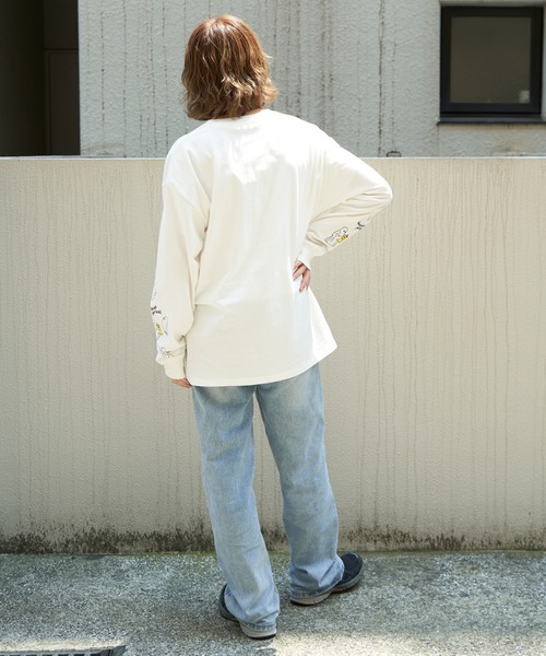 NO NEED（ノーニード）の「袖オバケプリント ロングスリーブTシャツ（T