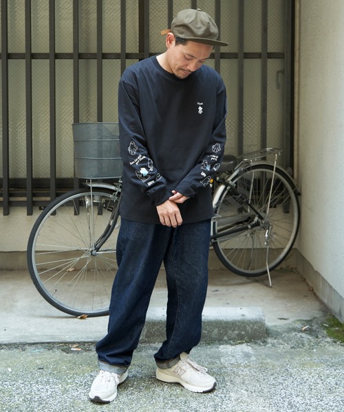 NO NEED(ノーニード)の「袖オバケプリント ロングスリーブTシャツ(Tシャツ/カットソー・メンズ・ライトグレー/ホワイト/チャコールグレー・L/M)」の16枚目の写真