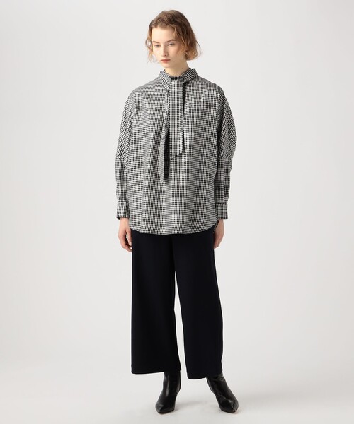 MACPHEE(マカフィー)の「ウォッシャブルフランネル ワイドクロップドパンツ(その他パンツ・レディース・ネイビー/ライトベージュ/ライトグリーン・34/36/32)」の16枚目の写真