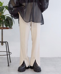 w closet | 【ZOZO限定】セミフレアスリットパンツ(スラックス)