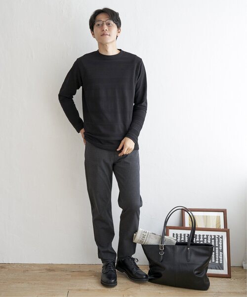 ikka（イッカ）の「ランダムリップルボーダーロンT（Tシャツ/カットソー・メンズ・シルバー/ブラック/ホワイト/グリーン・L/XL/M/S）」の10枚目の写真