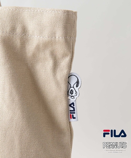 FILA（フィラ）の「【FILA/フィラ 】【PEANUTS/ピーナッツ】FILA×PEANUTSコラボ 　スヌーピー　 キャンバス　トートバッグ 　SNOOPY　 ハンドバッグ 　2WAY（トートバッグ・レディース・ホワイト/ベージュ/ブラック・FREE）」の8枚目の写真