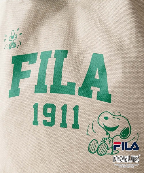 FILA（フィラ）の「【FILA/フィラ 】【PEANUTS/ピーナッツ】FILA×PEANUTSコラボ 　スヌーピー　 キャンバス　トートバッグ 　SNOOPY　 ハンドバッグ 　2WAY（トートバッグ・レディース・ホワイト/ベージュ/ブラック・FREE）」の13枚目の写真