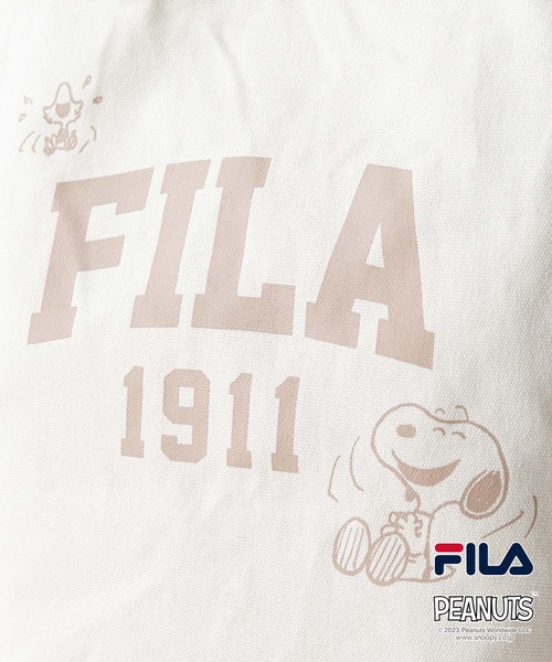 FILA（フィラ）の「【FILA/フィラ 】【PEANUTS/ピーナッツ】FILA×PEANUTSコラボ 　スヌーピー　 キャンバス　トートバッグ 　SNOOPY　 ハンドバッグ 　2WAY（トートバッグ・レディース・ホワイト/ベージュ/ブラック・FREE）」の11枚目の写真