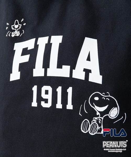 FILA（フィラ）の「【FILA/フィラ 】【PEANUTS/ピーナッツ】FILA×PEANUTSコラボ 　スヌーピー　 キャンバス　トートバッグ 　SNOOPY　 ハンドバッグ 　2WAY（トートバッグ・レディース・ホワイト/ベージュ/ブラック・FREE）」の12枚目の写真