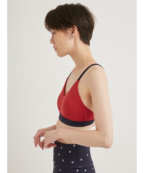 emmi(エミ)の「【emmi yoga】FILAコラボブラトップ(Tシャツ/カットソー・レディース・ベージュ/レッド・0/1)」の22枚目の写真