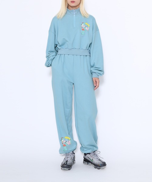 PUNYUS(プニュズ)の「Pプリントスウェットパンツ(スウェットパンツ・レディース・ブラウン/ブルー・4/1/2/3)」の19枚目の写真