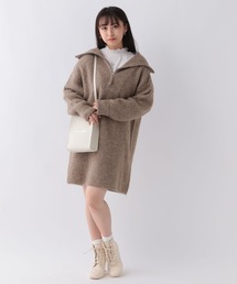 repipi armario（レピピ アルマリオ）の「ハーフジップニットワンピース（ワンピース・キッズ）」