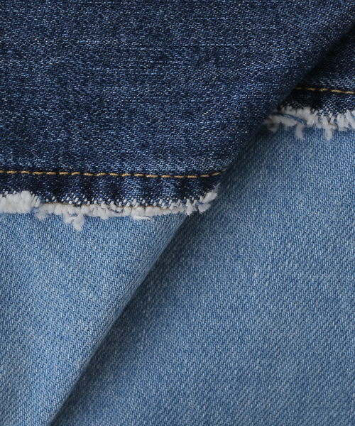 JOINT WORKS(ジョイントワークス)の「【eenie / イーニー】Cropped Shade Denim Jacket(デニムジャケット・レディース・ブルー系その他/ブラック・FREE)」の4枚目の写真