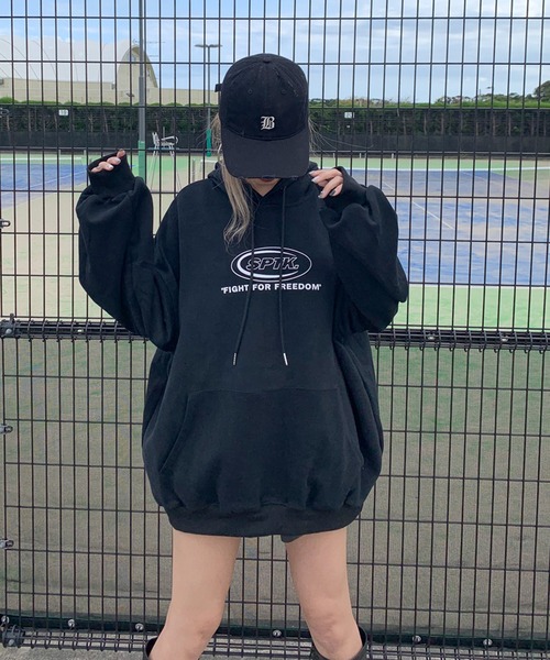 non-hedge（ノンヘッジ）の「サークルロゴビッグパーカー（パーカー・レディース・オートミール/ブラック/オフホワイト・FREE）」の13枚目の写真