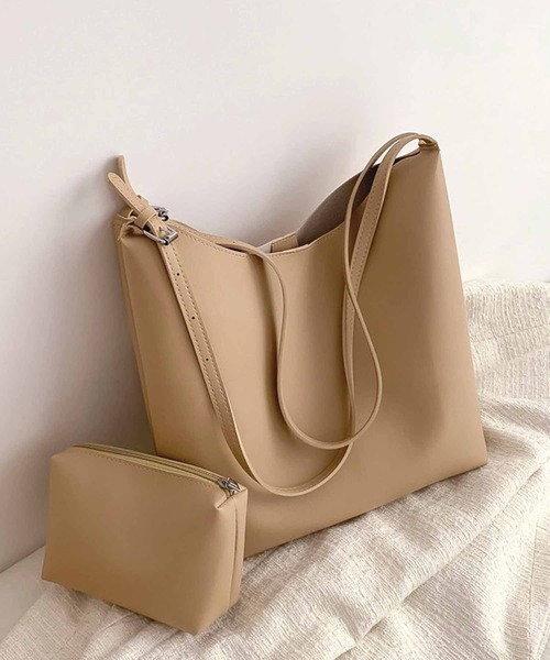 NANEA（ナネア）の「ポーチ付きバッグ（トートバッグ・レディース・ブラック/ベージュ/ブラウン・フリー）」の18枚目の写真