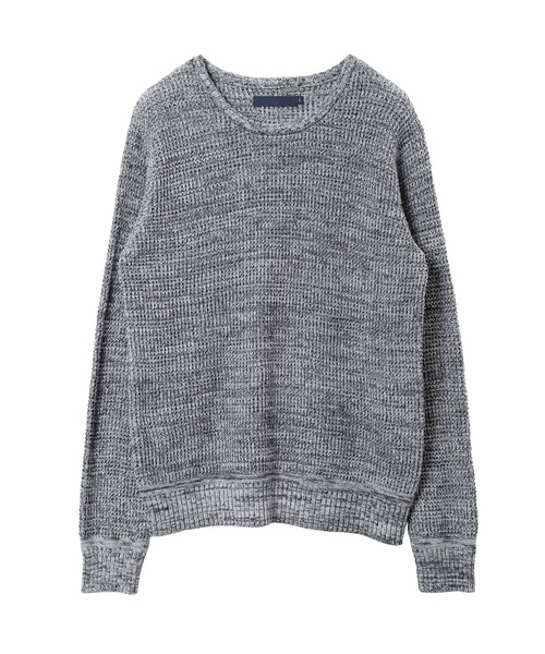 jiggys shop(ジギーズショップ)の「ラーベン編みクルーネック綿ニット(ニット/セーター・メンズ・ブラック/ブルー系その他/ピンク/グレー/ベージュ/ネイビー・MEDIUM/LARGE)」の15枚目の写真
