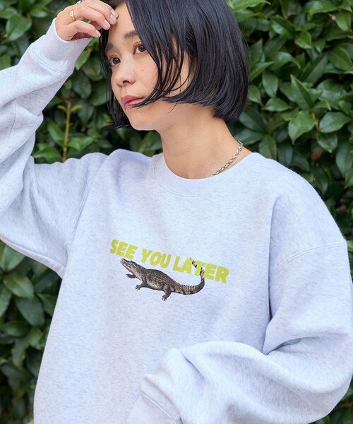 FREAK'S STORE ロゴ × アニマル スウェット　グレー　Free Amazon.co.jp: FREAK'S STORE ロゴ × アニマル スウェット グレー Free