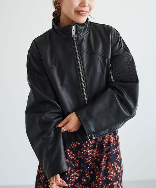 le.coeur blanc（ルクールブラン）の「vaneum Lamb lether MA‐1 