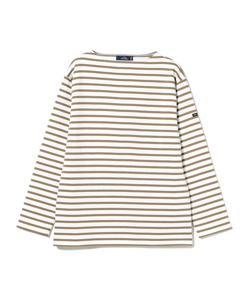 BEAMS F（ビームスエフ）の「SAINT JAMES / OUESSANT ボーダー ボートネック Tシャツ（Tシャツ/カットソー・メンズ・オフホワイト/ホワイト系その他5/オリーブ/ブラック/ホワイト系その他4/ベージュ・6/4/5）」の2枚目の写真