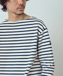 BEAMS F | SAINT JAMES / OUESSANT ボーダー ボートネック Tシャツ(Tシャツ/カットソー)