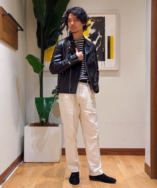 BEAMS F（ビームスエフ）の「SAINT JAMES / OUESSANT ボーダー ボートネック Tシャツ（Tシャツ/カットソー・メンズ・オフホワイト/ホワイト系その他5/オリーブ/ブラック/ホワイト系その他4/ベージュ・6/4/5）」の21枚目の写真