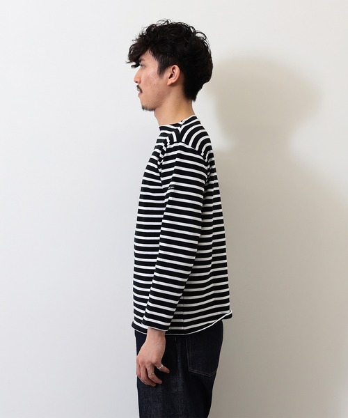 BEAMS F（ビームスエフ）の「SAINT JAMES / OUESSANT ボーダー ボートネック Tシャツ（Tシャツ/カットソー・メンズ・オフホワイト/ホワイト系その他5/オリーブ/ブラック/ホワイト系その他4/ベージュ・6/4/5）」の15枚目の写真