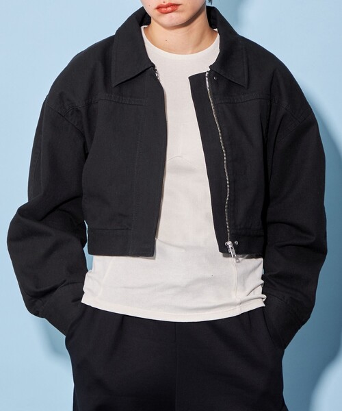 CITEN（シテン）の「＜CITEN＞ショート ジャケット（その他アウター・レディース・ブラック/ホワイト・FREE）」の13枚目の写真