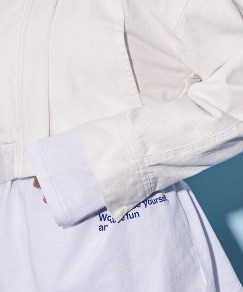 CITEN（シテン）の「＜CITEN＞ショート ジャケット（その他アウター・レディース・ブラック/ホワイト・FREE）」の21枚目の写真