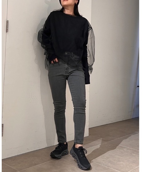 emmi（エミ）の「【emmi atelier】クロップドパンツ（その他パンツ・レディース・ブラック/グレー/シルバー・0/1）」の13枚目の写真